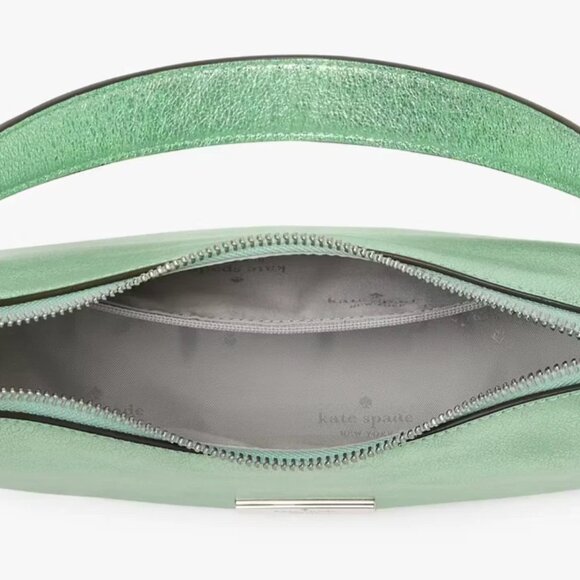 Kate Spade Nina Shoulder Bag Metallic leather Shoulder Bag KI947 - Seawater - Picture 11 of 13